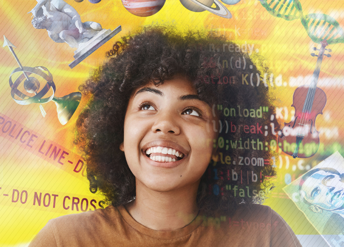 Inspire Me lectures promotional poster close up on Photoshop digital manipulation illustration